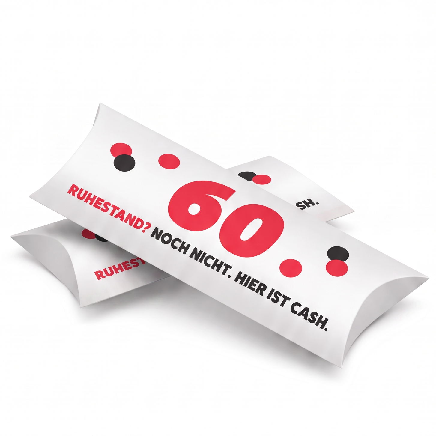Geldgeschenk Verpackung 60 – Ruhestand? Noch nicht.